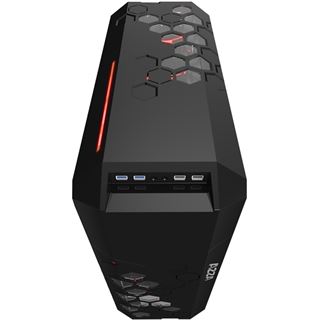 Azza Storm 6000B mit Sichtfenster Big Tower ohne Netzteil schwarz