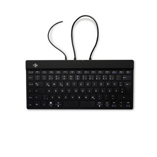 R-GO Tools Split Tastatur USB Deutsch schwarz (kabelgebunden)