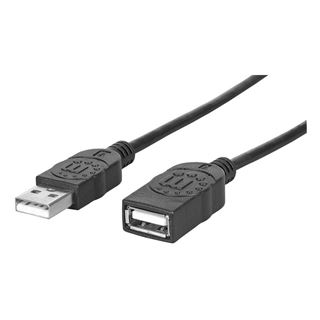 (€3,90*/1m) 1.00m Manhattan USB2.0 Verlängerungskabel USB A