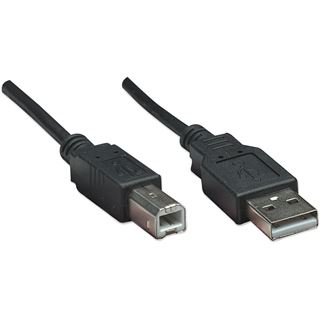 (&euro;7,80*/1m) 0.50m Manhattan USB2.0 Anschlusskabel USB A Stecker