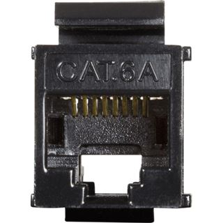 Logilink Keystone Modular Verbinder RJ45 Buchsen Cat6A schw