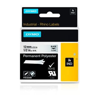 DYMO 622289 D1 12mm schwarz/klar