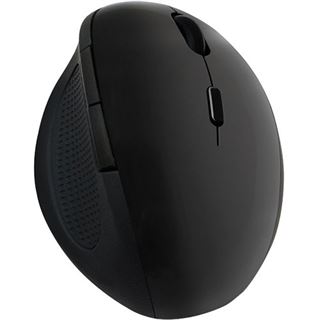 LogiLink Ergonomische Funkmaus USB schwarz (kabellos)