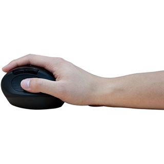 LogiLink Ergonomische Funkmaus USB schwarz (kabellos)