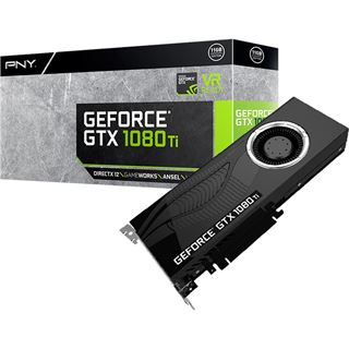11GB PNY GeForce GTX 1080 Ti Blower Aktiv PCIe 3.0 x16 (Retail)