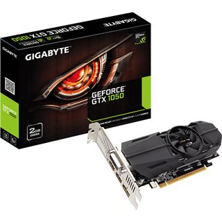 2GB Gigabyte GeForce GTX 1050 Low Profile Aktiv PCIe 3.0 x16 (Retail)