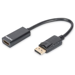Digitus DisplayPort Adapterkab. DP-HDMITypA 0,15m 1,1a St/BU