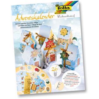 Folia Adventskalender "Weihnachtsdorf", 24 Blatt