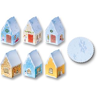 Folia Adventskalender "Weihnachtsdorf", 24 Blatt
