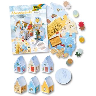 Folia Adventskalender "Weihnachtsdorf", 24 Blatt