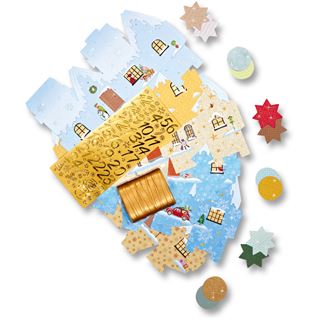 Folia Adventskalender "Weihnachtsdorf", 24 Blatt