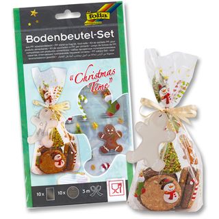 Folia Zellglasbeutel-Set CHRISTMAS TIME, 145 x 235 mm