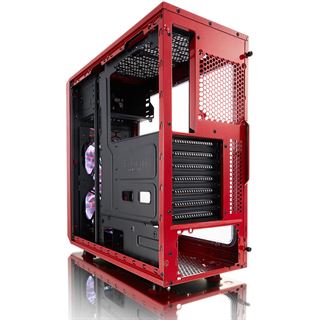 Fractal Design Focus G mit Sichtfenster Midi Tower ohne Netzteil rot