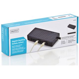 Digitus Gigabit Desktop Switch, 8-Port, 10/100/1000Mbps RJ45