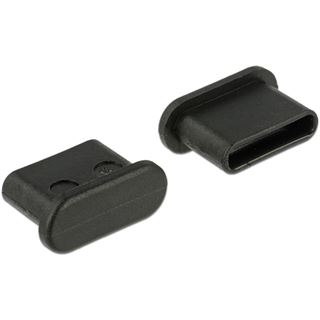 Delock Staubschutz USB TypC-Buchse o. Griff 10 St. schwarz