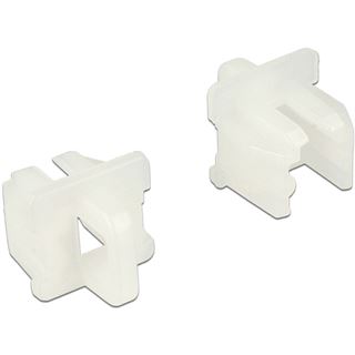 Delock Staubschutz f&uuml;r RJ11-St. m. Griff 10 St. wei&szlig;