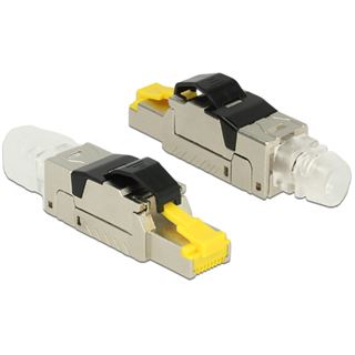 Delock RJ45 Stecker feldkonfektionierbar Cat.6A Metall