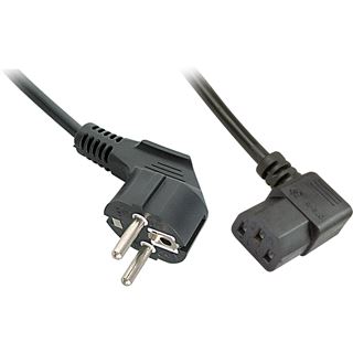 (€2,58*/1m) 5.00m Lindy Stromkabel gewinkelt Schutzkontakt