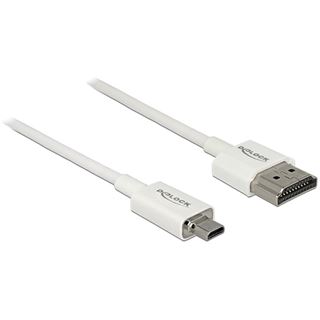 (&euro;12,90*/1m) 1.00m Delock HDMI2.0 Anschlusskabel Ethernet HDMI