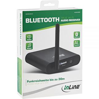 InLine Bluetooth True Hi-Fi Audio Receiver, DAC, BT 4.1, aptX, Cinch