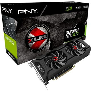 8GB PNY GeForce GTX 1070 XLR8 OC Aktiv PCIe 3.0 x16 (Retail)