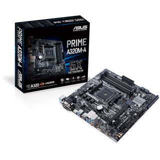 Asus Prime A320M-A AMD A320 So.AM4 Dual Channel DDR4 mATX Retail
