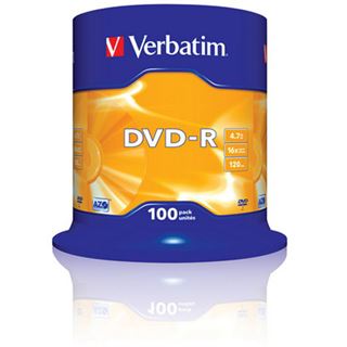 Verbatim DVD-R 4.7 GB 100er Spindel (43549)