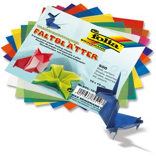 folia Transparentpapier-Faltblätter, 100 x 100 mm
