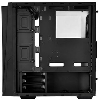 Silverstone Redline RL 06 GP LED rot mit Sichtfenster Midi Tower ohne