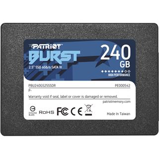 240GB Patriot Burst 2.5" (6.4cm) SATA 6Gb/s (PBU240GS25SSDR)