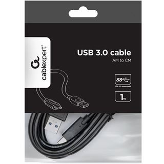 (€6,90*/1m) 1.00m Gembird USB3.0 Anschlusskabel High-Speed USB A