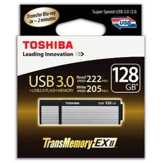 128 GB Toshiba TransMemory EX II schwarz/silber USB 3.0