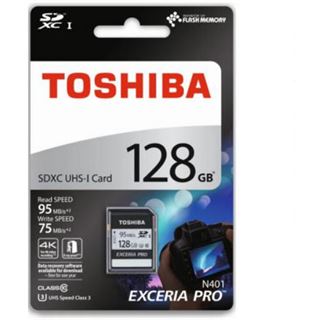 128 GB Toshiba Exceria Pro N401 SDXC Class 10 UHS-I U3 Retail