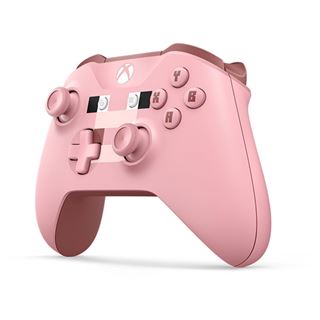 Microsoft XBox One Wireless Controller Minecraft rosa