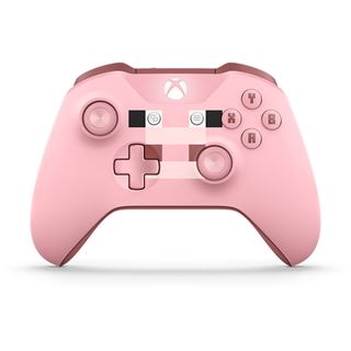 Microsoft XBox One Wireless Controller Minecraft rosa