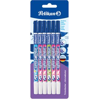 Pelikan Tintenl&ouml;scher Super Pirat 850F/B, 6er Blisterkarte