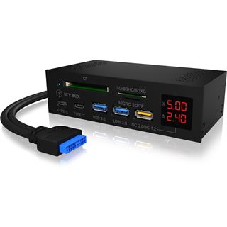 Icy Box 5.25" Multi Cardreader + USB Hub