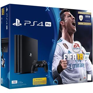 Sony Playstation 4 PS4 PRO Konsole 1 TB + FiFa 18 + PSN Plus 14d