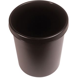 helit Gross-Papierkorb, 30 Liter, PE, braun