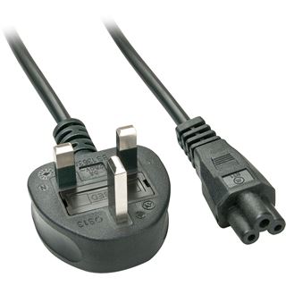 (€4,45*/1m) 2.00m Lindy Stromkabel Stecker England auf IEC 320