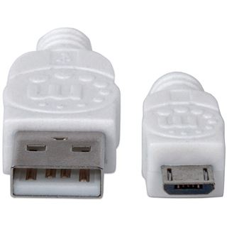 (€3,90*/1m) 1.00m Manhattan USB2.0 Anschlusskabel Hi-Speed USB A
