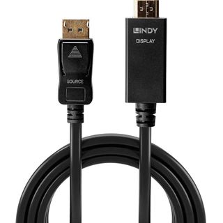 Lindy Kabel DisplayPort/HDMI 4K30 (DP: passiv) 0,5