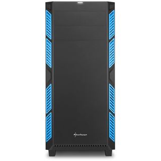 Sharkoon AI7000 ged&auml;mmt Midi Tower ohne Netzteil schwarz/blau
