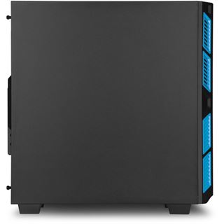 Sharkoon AI7000 ged&auml;mmt Midi Tower ohne Netzteil schwarz/blau