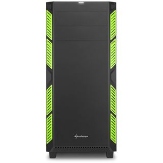 Sharkoon AI7000 ged&auml;mmt Midi Tower ohne Netzteil schwarz/gruen