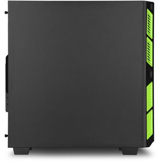 Sharkoon AI7000 ged&auml;mmt Midi Tower ohne Netzteil schwarz/gruen