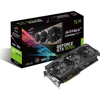 8GB Asus GeForce GTX 1070 Ti ROG Strix Advanced Aktiv PCIe 3.0 x16