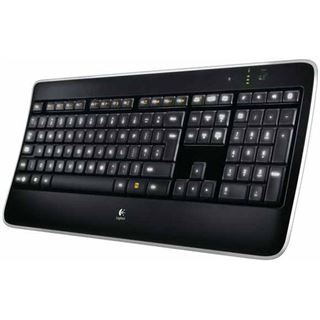 Logitech K800 2.4 GHz Englisch schwarz (kabellos)