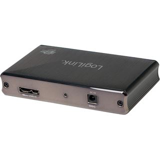 LogiLink USB 3.0 Hub mit Netzteil, 4 Port, Aluminiumgehäuse