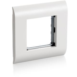equip French Modular Abdeckrahmen 45x45mm reinwei&szlig;